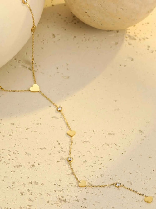 18K Gold-Plated Heart Zircon Necklace 1408a0ca-0918-4505-9c31-06c8640c571b-Max-Origin