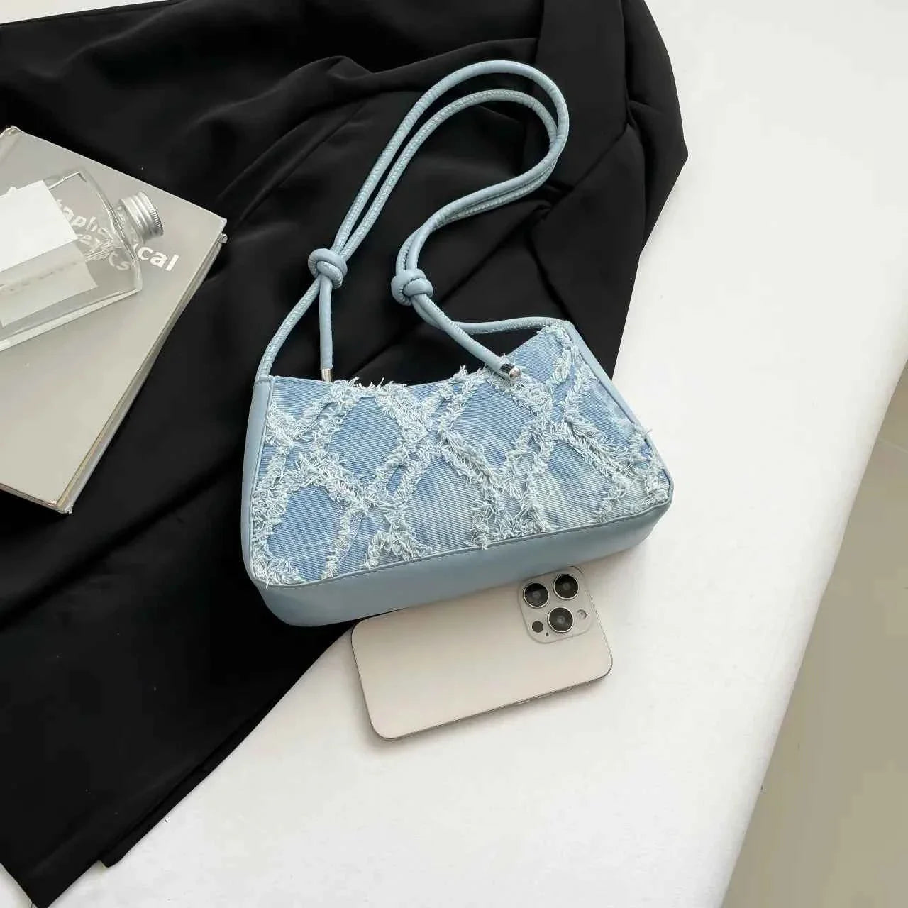 Raw Hem Shoulder Bag 14271dbd481242c99ab4848473e58ba9-Max-Origin