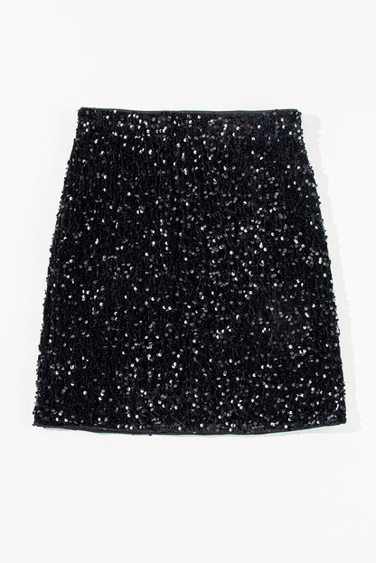 Sequin Mini Skirt