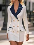 Double-Breasted Blazer Dress White 146d2f90413e46b593e9f0ed89018c07-Max-Origin