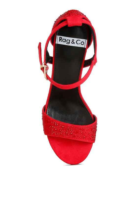 Navoli Rhinestones Embellished Sandals 1483ebf6-3d10-4765-8197-2452c5bcef25