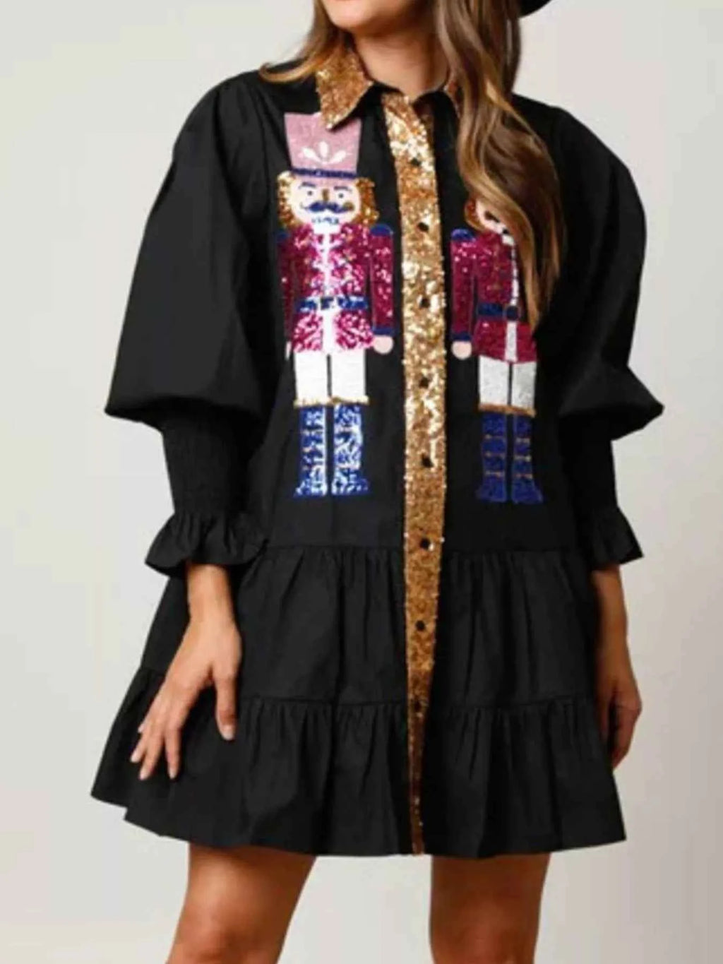 Full Size Christmas Sequin Nutcracker Tiered Shirt Dress Plus Size 14856efd-7e6a-4cda-8e95-b1cf8c0a4f42-Max-Origin