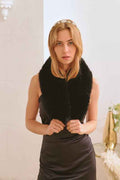 FAUX FUR SHORT COLLAR SCARF BKBK BLACK Os 14937410_4aeedbe7-43f3-49c5-ac7e-fa3597d7100e