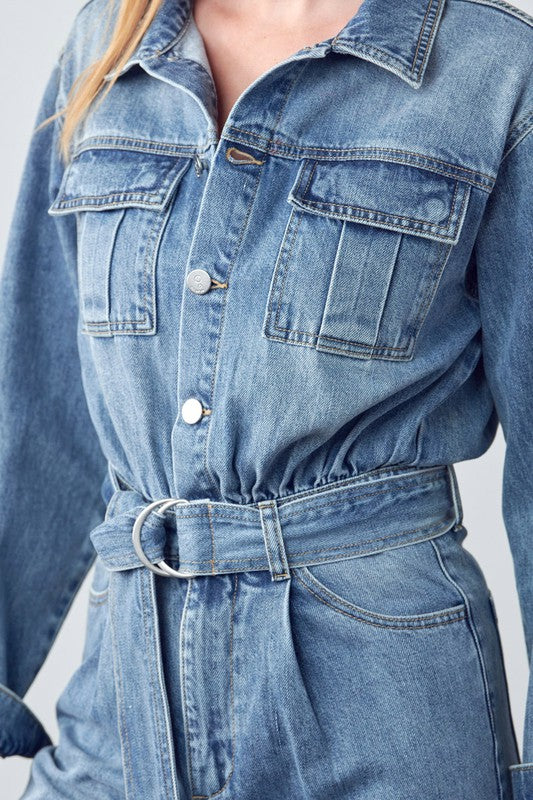 Belted Collared Button Front Denim Jumpsuit 14971027_e72fd2b0-1177-401e-82d5-259362508549