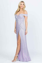 Off the shoulder glittery jacquard gathered gown 14998666_dac6d89e-0826-431d-bb9b-58ad4f62c711