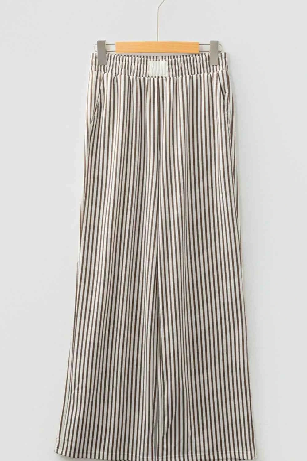 Stripe Elastic High Waist Pocketed Loose Pants 149dce0d-0c14-4329-bf85-e695aede5c2f-Max-Origin