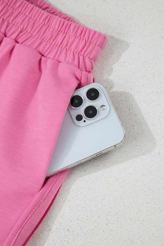 Stripe Colorblock High Waist Shorts 14a394eb-dcbe-4202-a59f-09618245a593