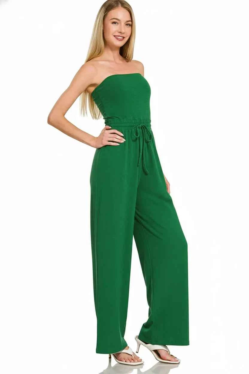 Zenana Tube Top Jumpsuit with Drawstring Waist 14bc4073-b9c7-4004-b2d1-3802fc8ae976-Max-Origin