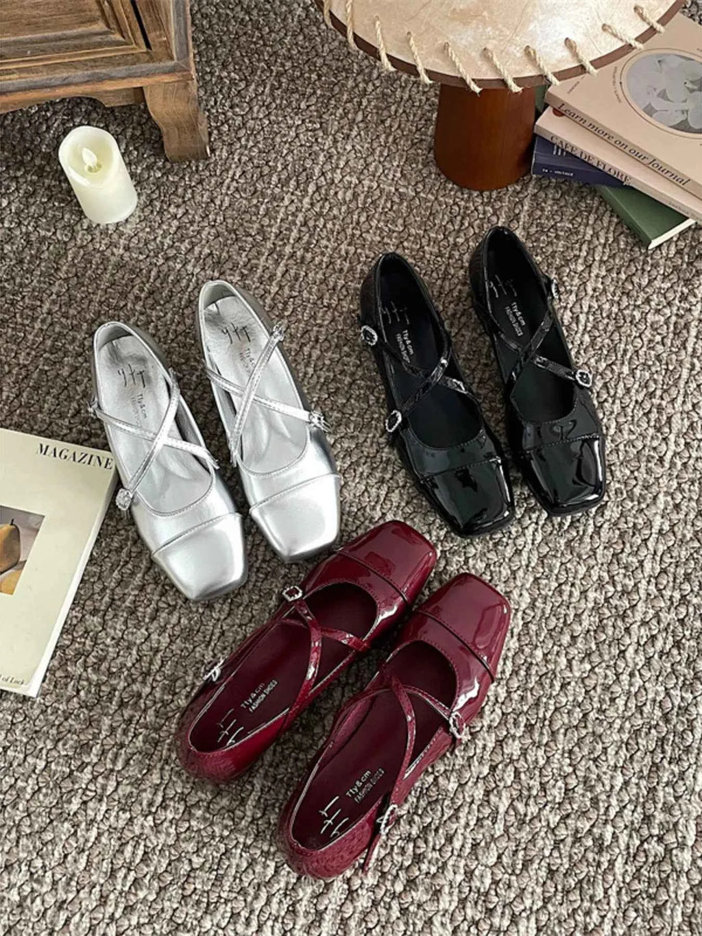 Crisscross Buckle Square Toe Mary Jane Loafers 14c46fcc94d74031b8451c1ffb0668c5-Max-Origin
