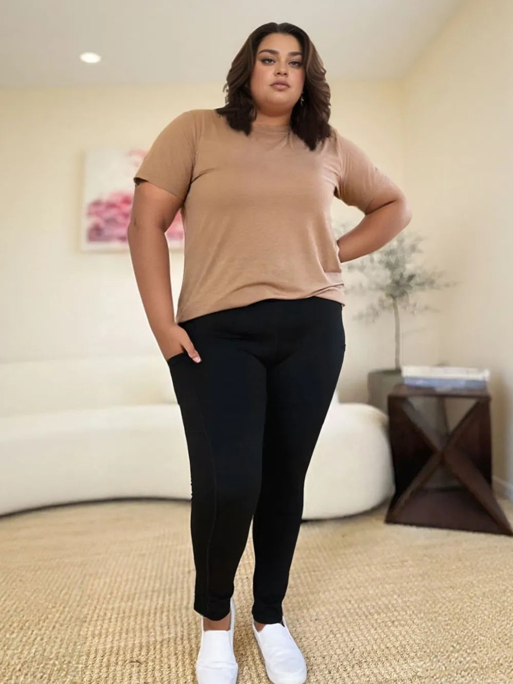 Wide Waistband Sports Leggings Black 14d613e4-9e22-4e54-8e59-8cd2883e7961-Max