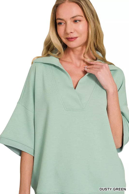 Scuba Collared Short Sleeve Pullover 14f2cc60-b787-4c47-8bc8-e1cfe113a55e-Max-Origin