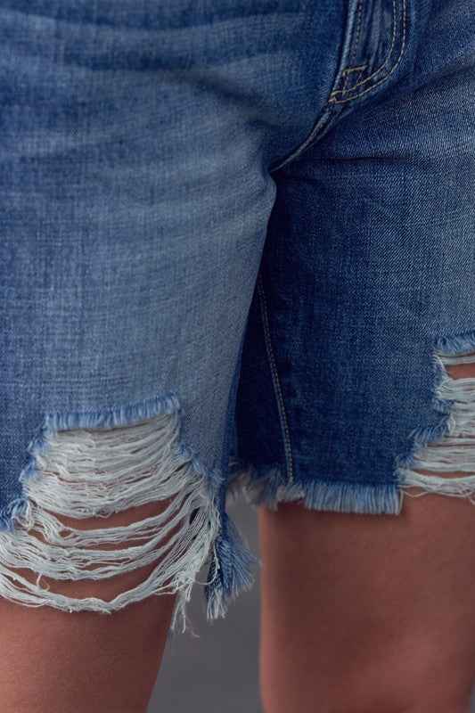 High Rise Ripped Bermuda Denim Shorts 15232481_9bbbb41b-ea1d-4a1b-a5ef-b88d082a2646