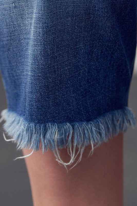 High Rise Ripped Bermuda Denim Shorts 15232481_c03a5bf8-3c89-42bc-90a2-198da575f68f