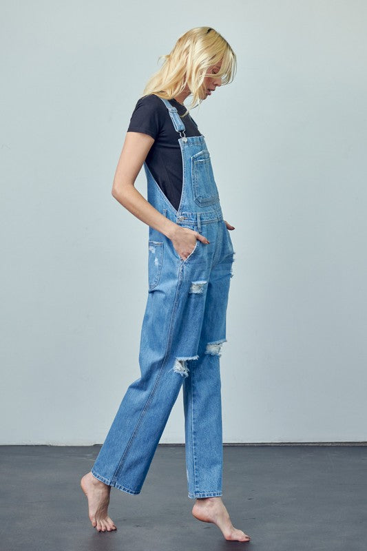 Pocket Patched Ripped Denim Overalls 15374240_9fff54ad-aa97-4731-8350-9e6aace6762c