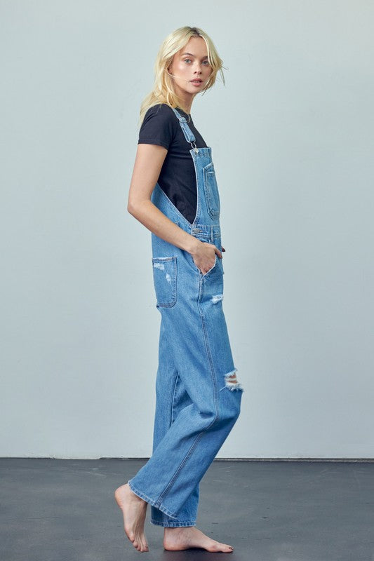 Pocket Patched Ripped Denim Overalls 15374240_dac971d5-6573-46a9-94f1-97f63be732b2