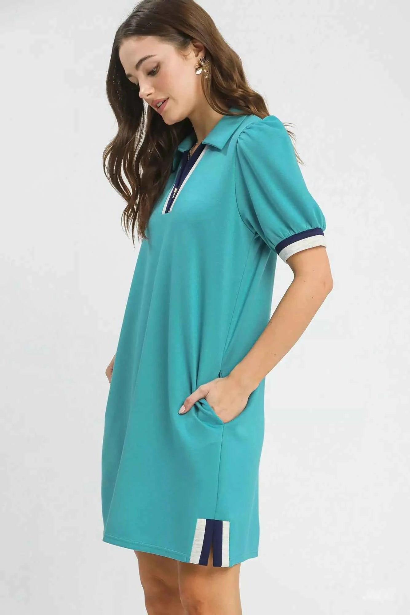 Umgee Color Block Zip Front Shift Dress 1566c9b9-35e2-4db2-8e99-260a1d68fd70-Max-Origin