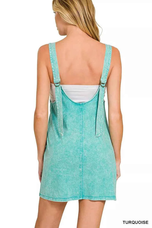 Zenana Acid Washed Overall Knit Mini Dress 157806a29f8c48448c786fa2f85e6dc8-Max-Origin