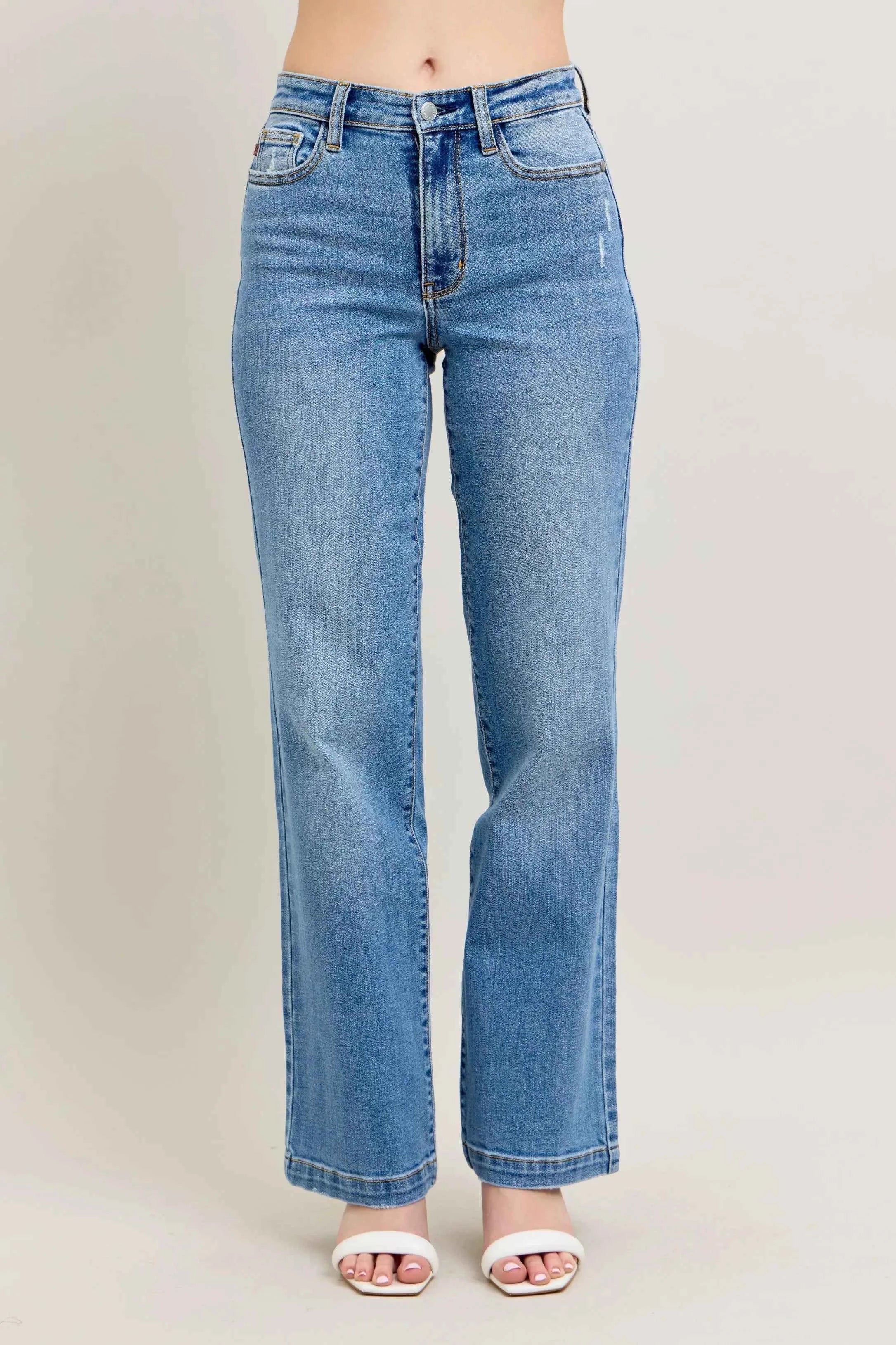 Judy Blue Full Size High Waist Straight Jeans Plus Size MD 157fc355d1604118a13afa63745a3627-Max-Origin