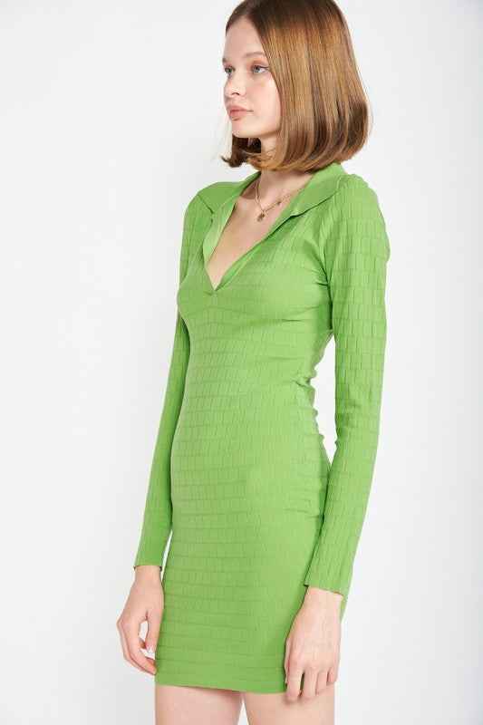 BODYCON COLLARED MIN DRESS 15833428_b29cb3a4-d218-4f50-9e0e-ac5f0ababc8e