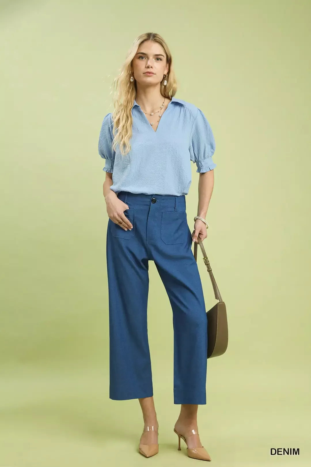 Umgee Denim Wide Leg Crop Pants with Front Pockets 159de8be-f939-48a7-9364-858706c2e0db-Max-Origin