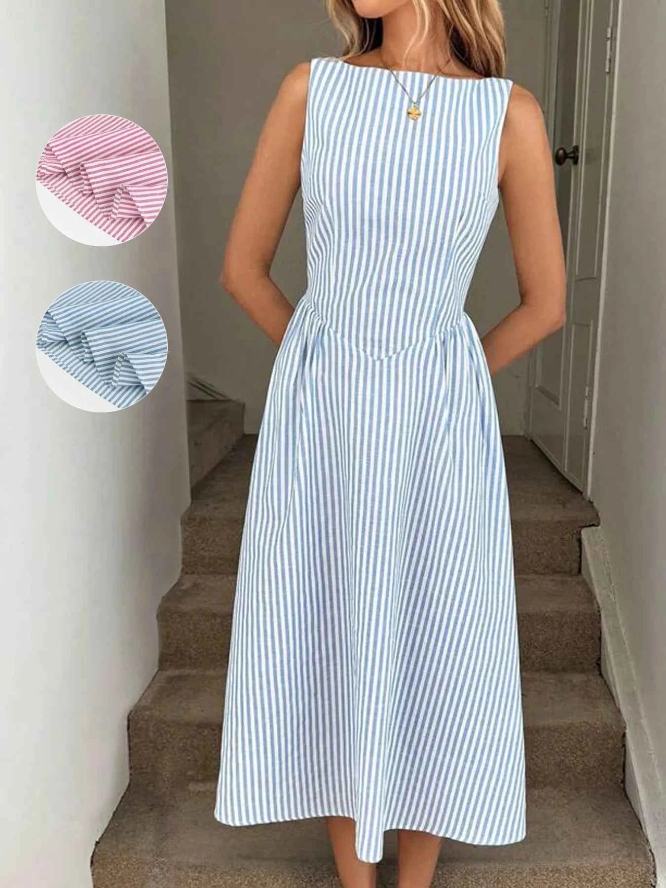 Sleeveless Striped Midi Dress 15aaf8ef-f814-487d-aa6e-142b7a71f692-Max-Origin