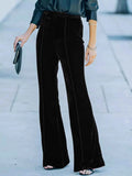 High-Waisted Wide Leg Velvet Pants Black 15afd7a2-42aa-41c9-ae92-721ec4510d5a-Max-Origin