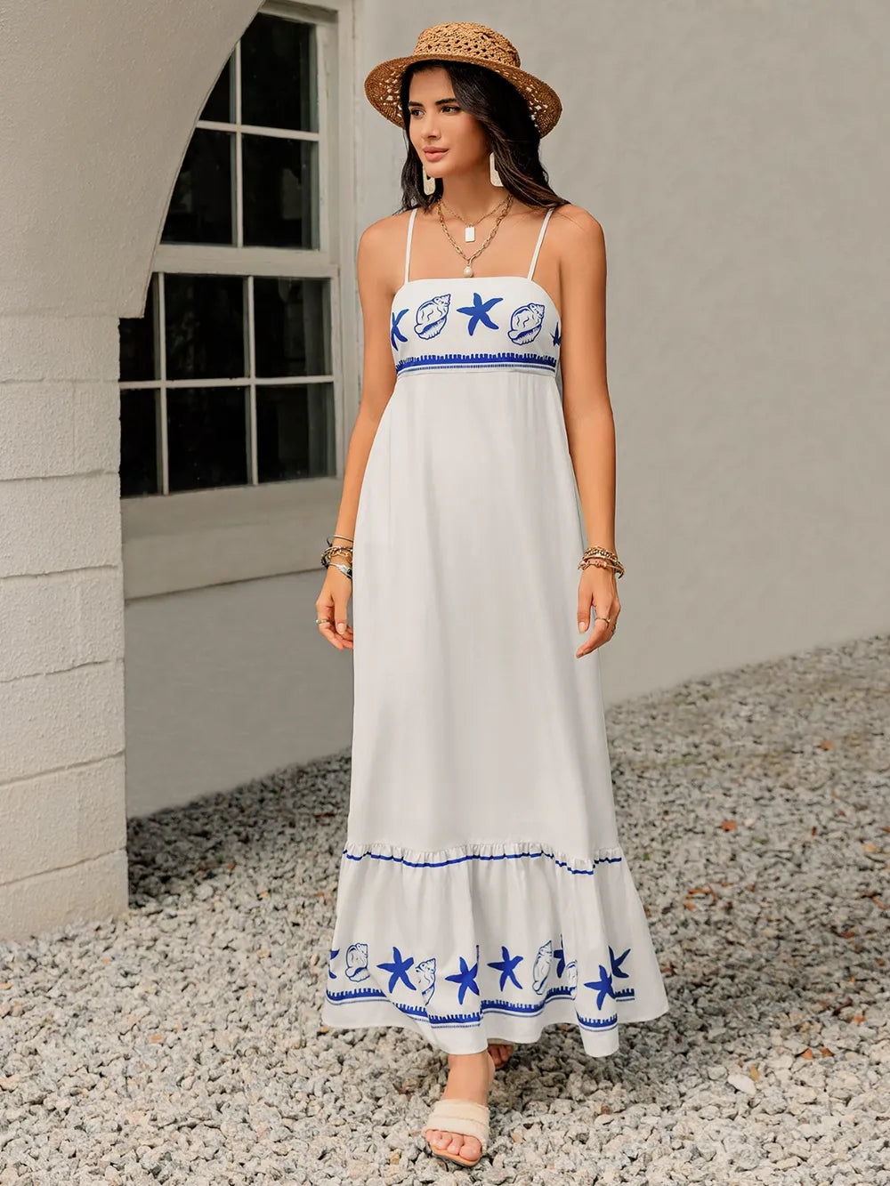 Printed Square Neck Maxi Cami Dress 15b9cbc9-fc57-48f6-af13-edcece1e8ce5-Max
