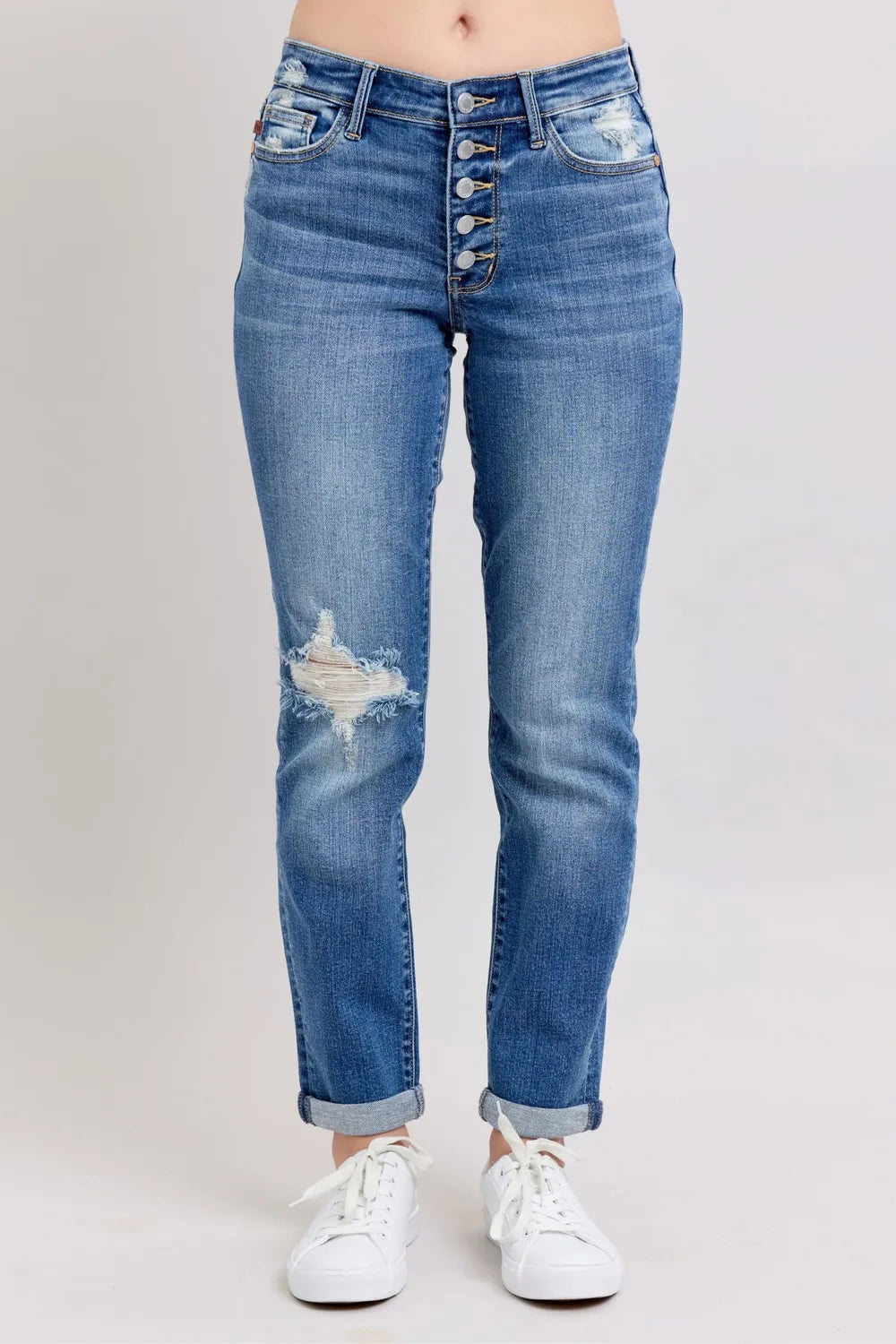 Judy Blue Full Size Button Fly Distressed Jeans with Pockets Plus Size 15ca5c7d-c34f-4824-b739-b0d17ff3b953-Max
