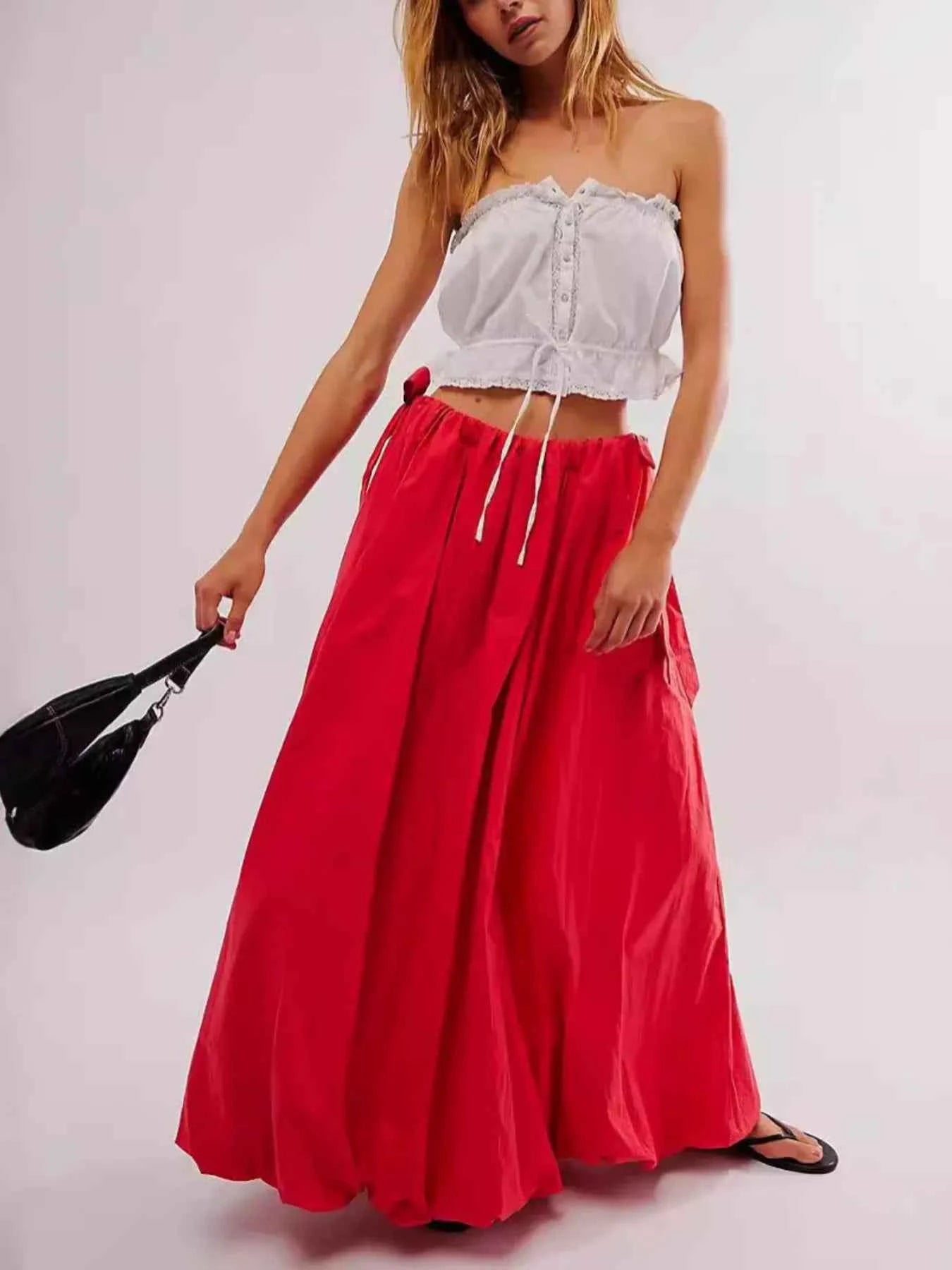Side Bow Maxi Skirt with Pockets Deep Red 15da52c9626d4b44857adbd90620b2a2-Max-Origin