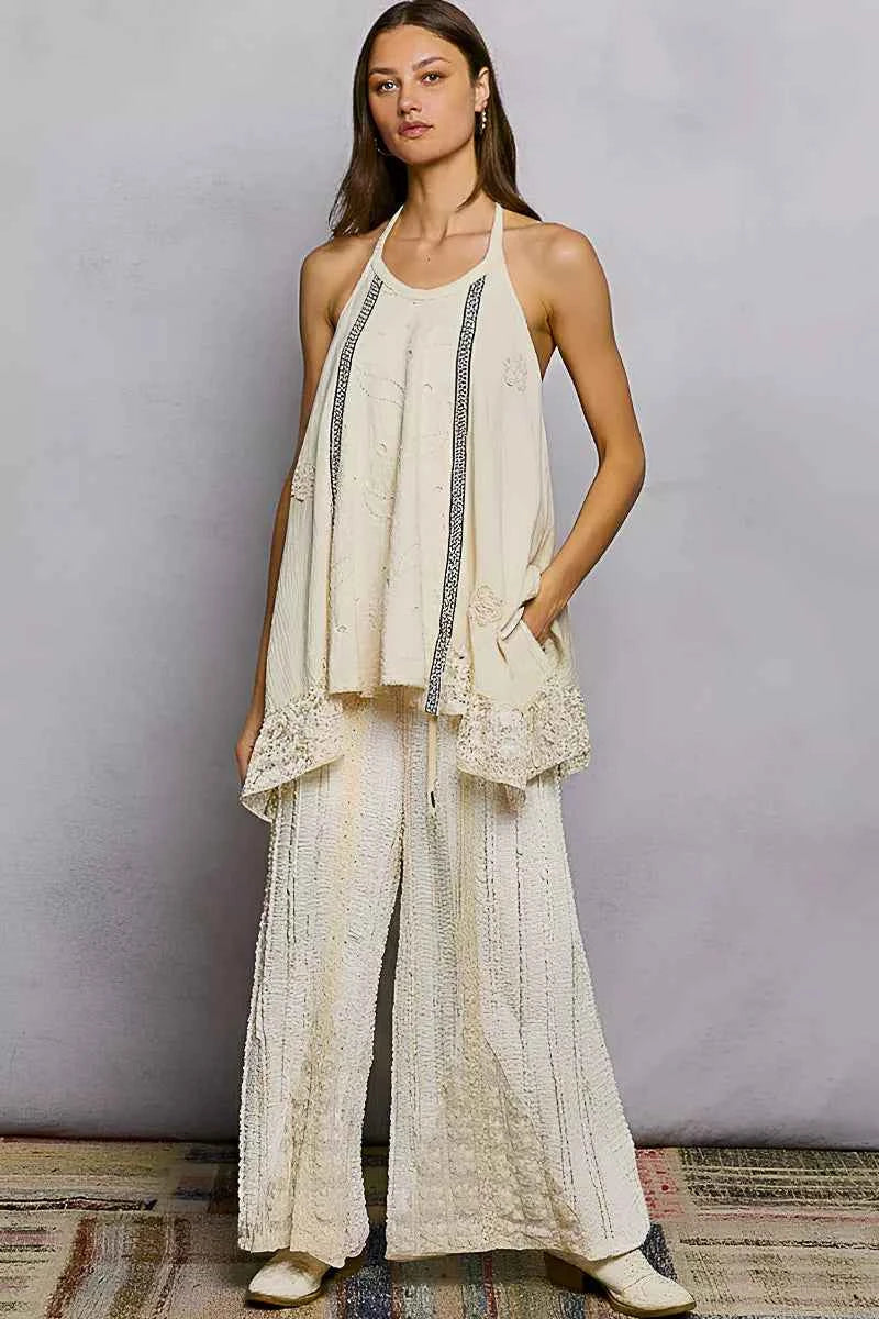 POL Lace Ruffle Halter Neck Cami 15e10bad-8ebc-469f-8ed9-5e8552561f12-Max-Origin