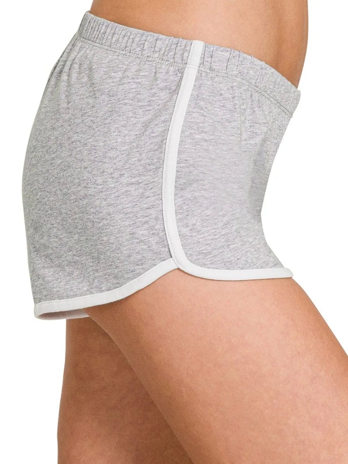 Elastic Waistband Dolphin Shorts 16074778-fdf5-4fc8-b350-1e9f251a85ce-Max-Origin