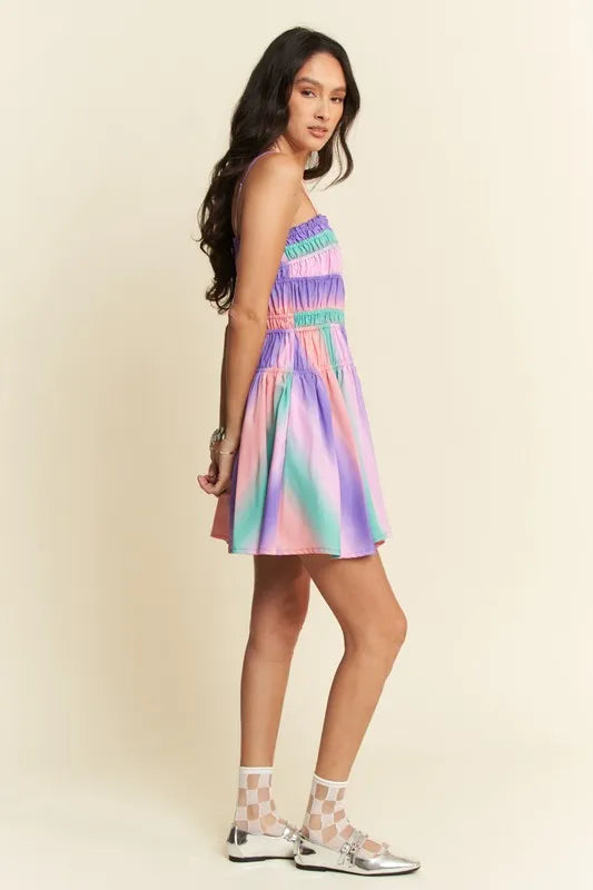 Davi & Dani Multi Color Ombre Printed Bodice Button Up Dress 161955ea1e75425bbb82f4b6efad605f-Max-Origin