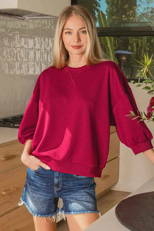 Zenana Scuba Dolman Sleeve Sweatshirt 1648b53d2e314253ba22499760898975-Max-Origin