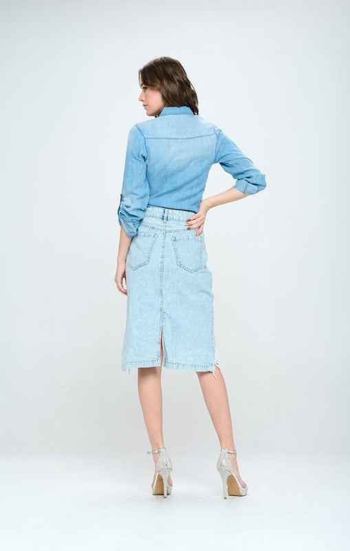 FRONT DESTROYED DENIM SKIRT 16520945_ee55f056-2e63-4b51-ae73-edd6c2a58da6