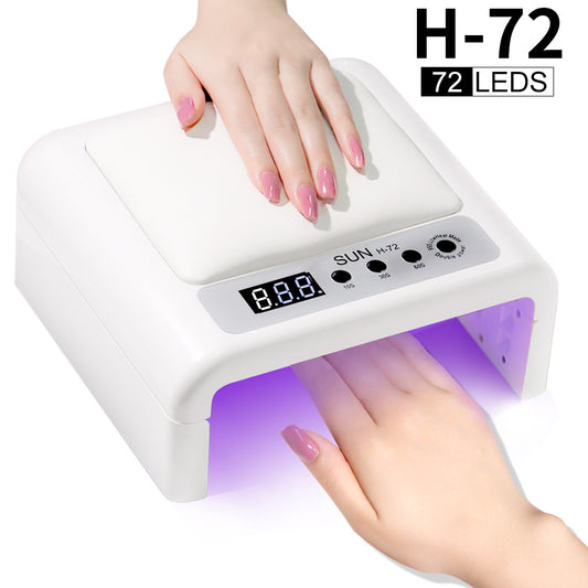 UV Led Nail Lamp For Gel Nail ish Press On Nails Curing, Large UV Nail Light Curing Nail Dryer With Nail Arm Rest For Nail Art Nail Technician Salon Use White 1657431d-8498-4079-8cef-c3b0fb188596