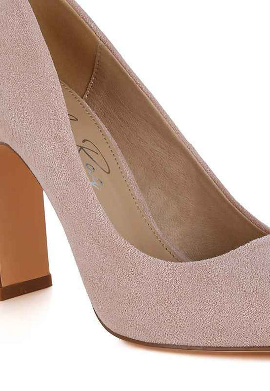 Uboa Slim Block Heel Pumps 165fc4f1-b53d-4f55-8eb4-0925e45001ec