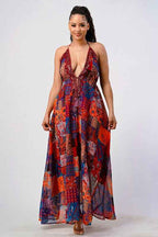 Bohemian print sequin lace trim maxi dress 16673030_01cbc21e-4e36-41d7-8566-1c884e2e1f70