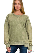Zenana French Terry Acid Wash Pullover LT OLIVE 166ee5b19c0f4e9ab676664c6586dbf4-Max-Origin