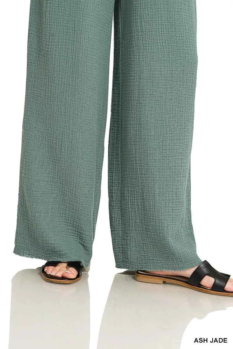 Zenana Double Gauze Lounge Pants 16723f5389364126ac8b9e84c7f7f533-Max-Origin