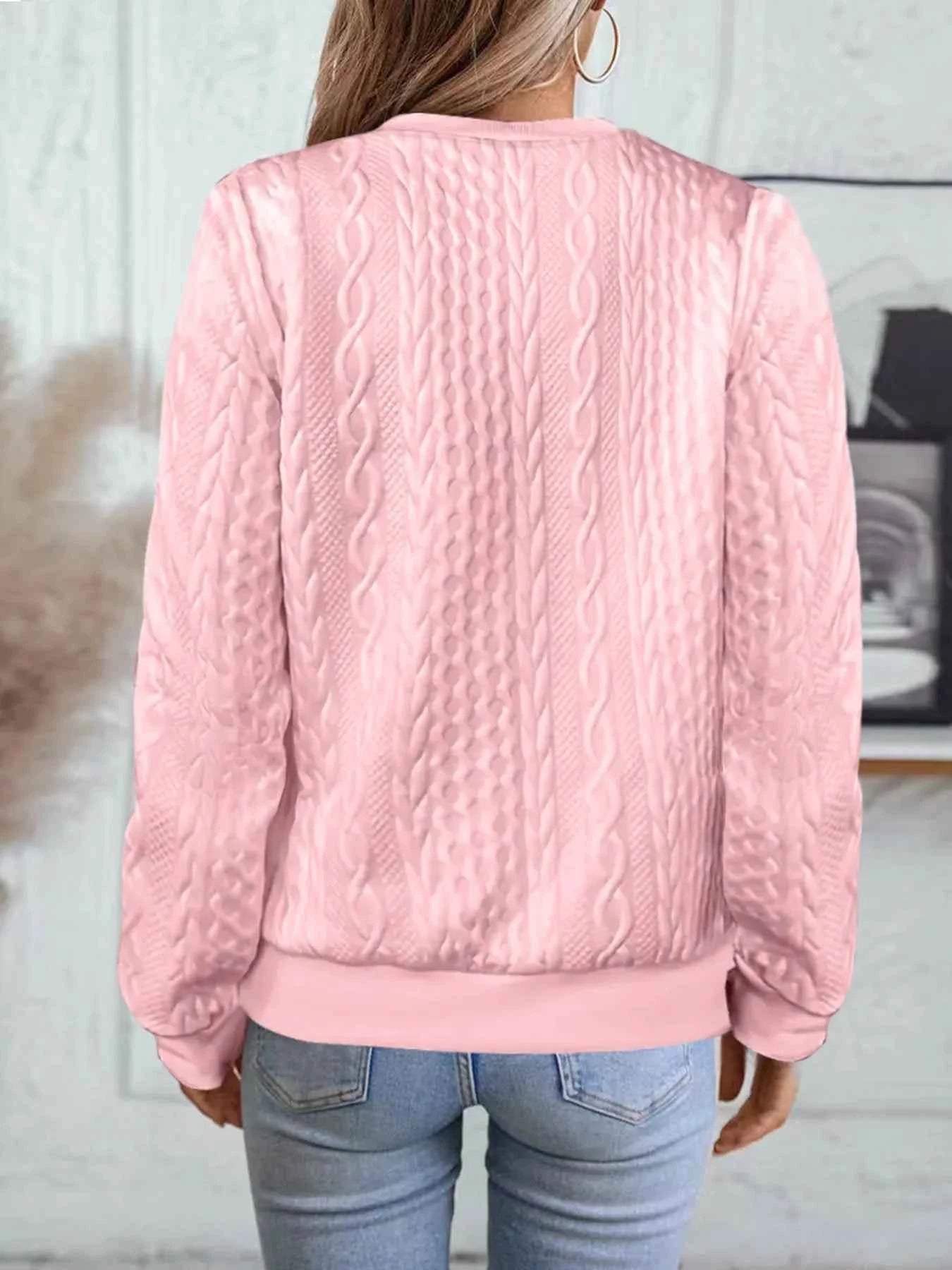 Texture Zip Up Long Sleeve Jacket 167269652dca42a69b1966c44e6dfb47-Max-Origin