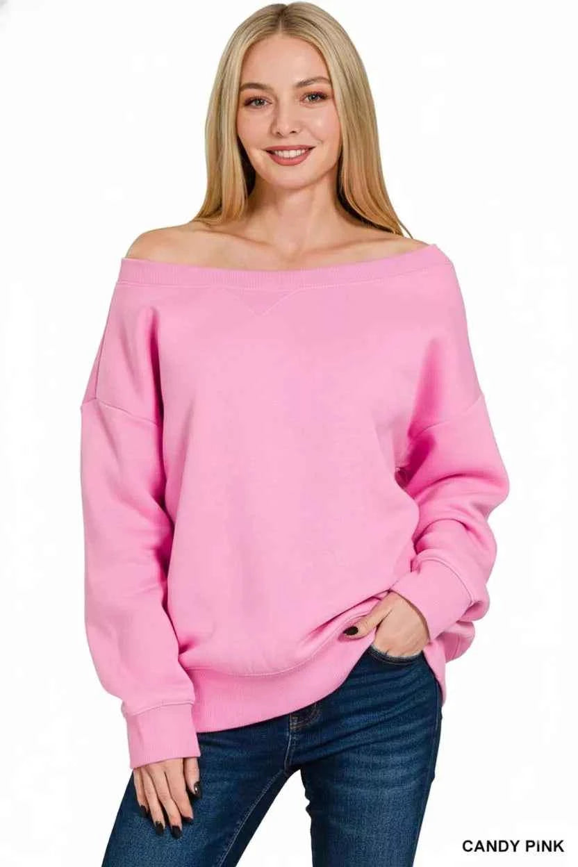 Zenana Fleece Boat Neck Sweatshirt 16784c45-ab16-4708-86b4-7b03b1ceb8d0-Max-Origin