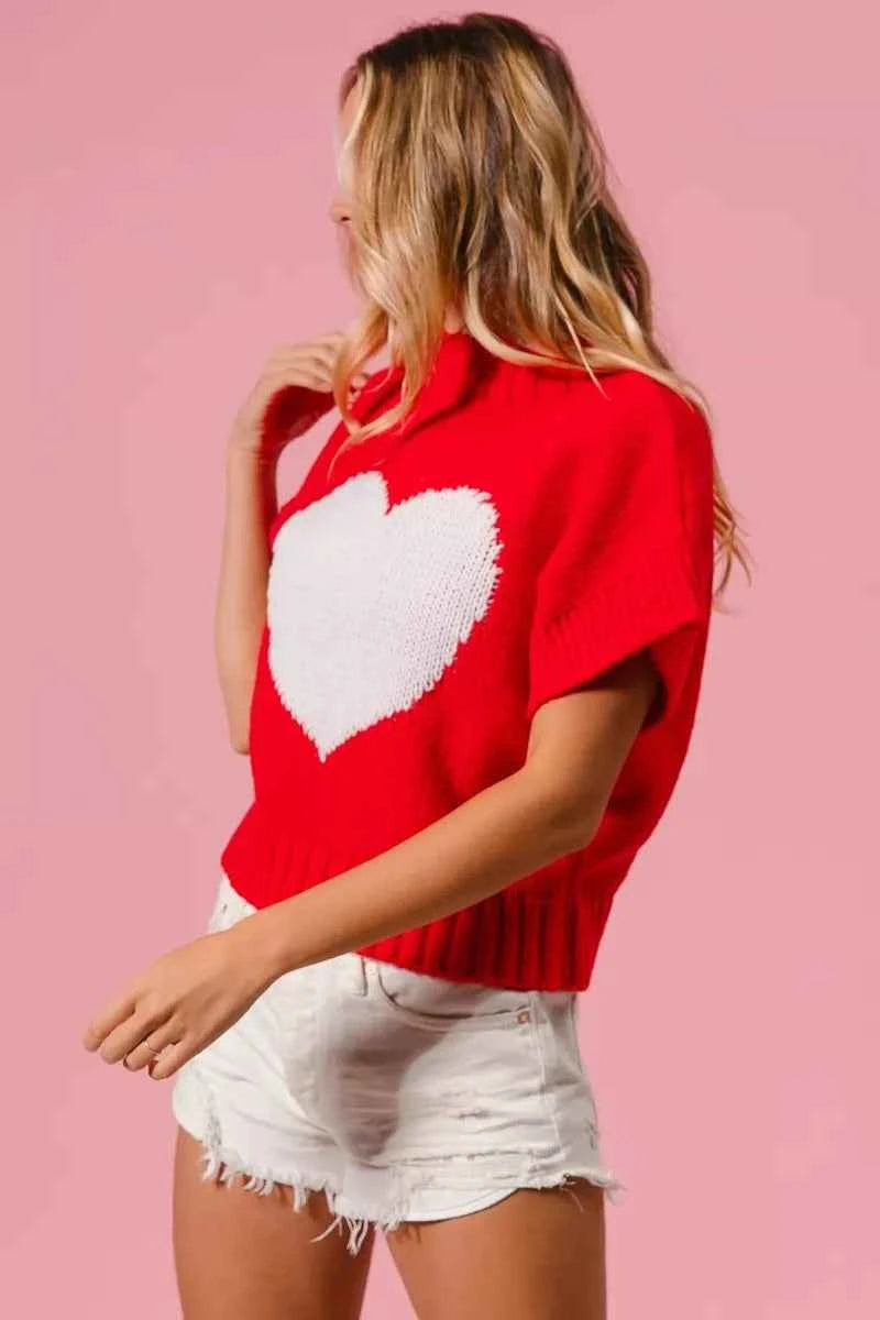 BiBi Rib Banded Heart Pattern Valentines Sweater 1683e8eff02947498aa192e81b49515f-Max-Origin