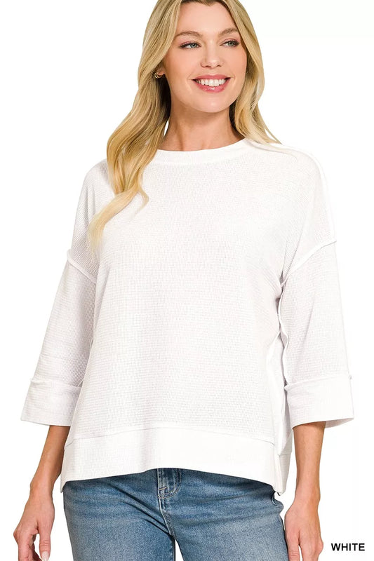 Double Knit 3/4 Sleeve Top 169afaf6-1758-40c7-a897-c8fa19e4f6bb-Max-Origin