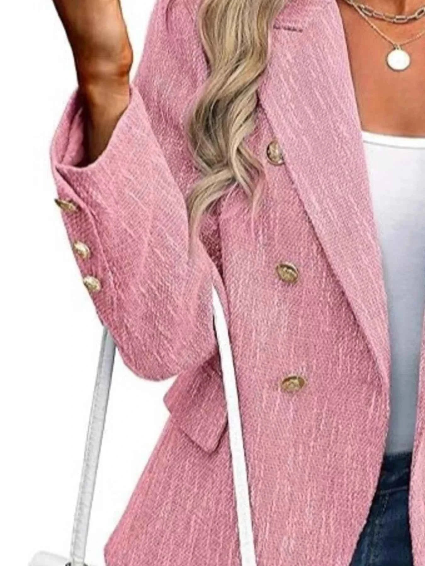 Double-Breasted Lapel Collar Blazer 169f7c55-2267-41e3-9d26-13f6258f4fd3-Max-Origin
