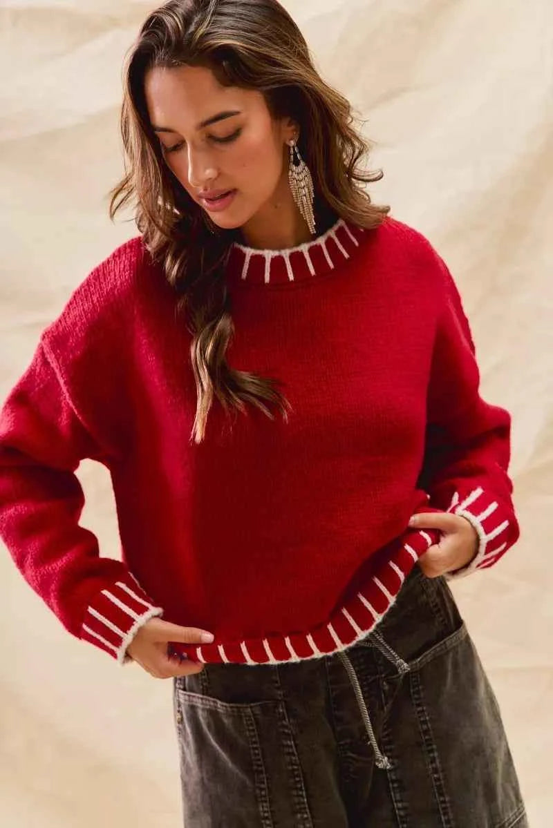 SO ME Loose Fit Christmas Holiday Sweater 16c7c296785a47288c8591132efcbcce-Max-Origin