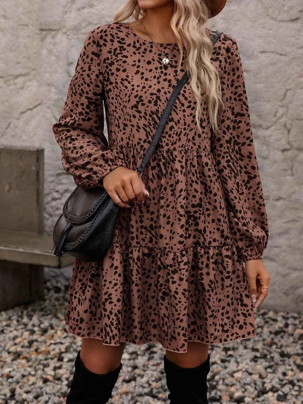 Leopard Print Long Sleeve Casual Dress 16f82c65-375d-49cd-877d-b74187ff3bb7-Max-Origin