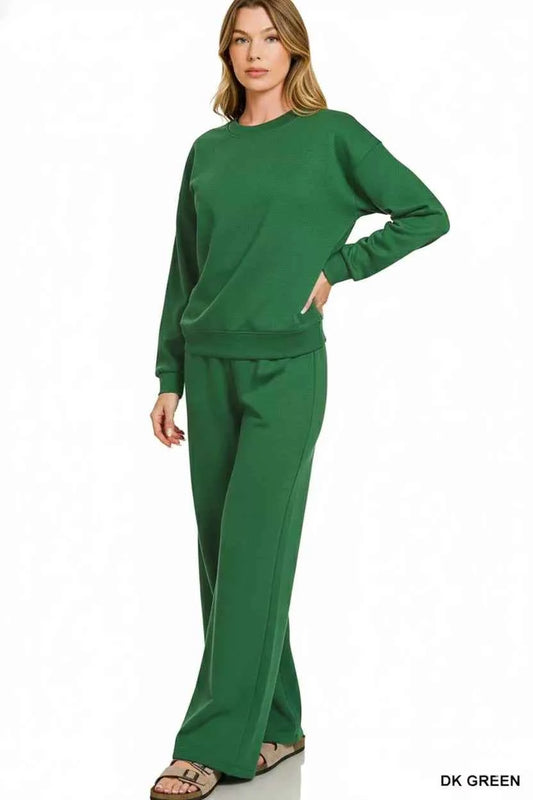 Zenana Scuba Crewneck Pullover and Pants Set 16f9afa2-0d77-4cdd-be42-1892986aaeea-Max-Origin
