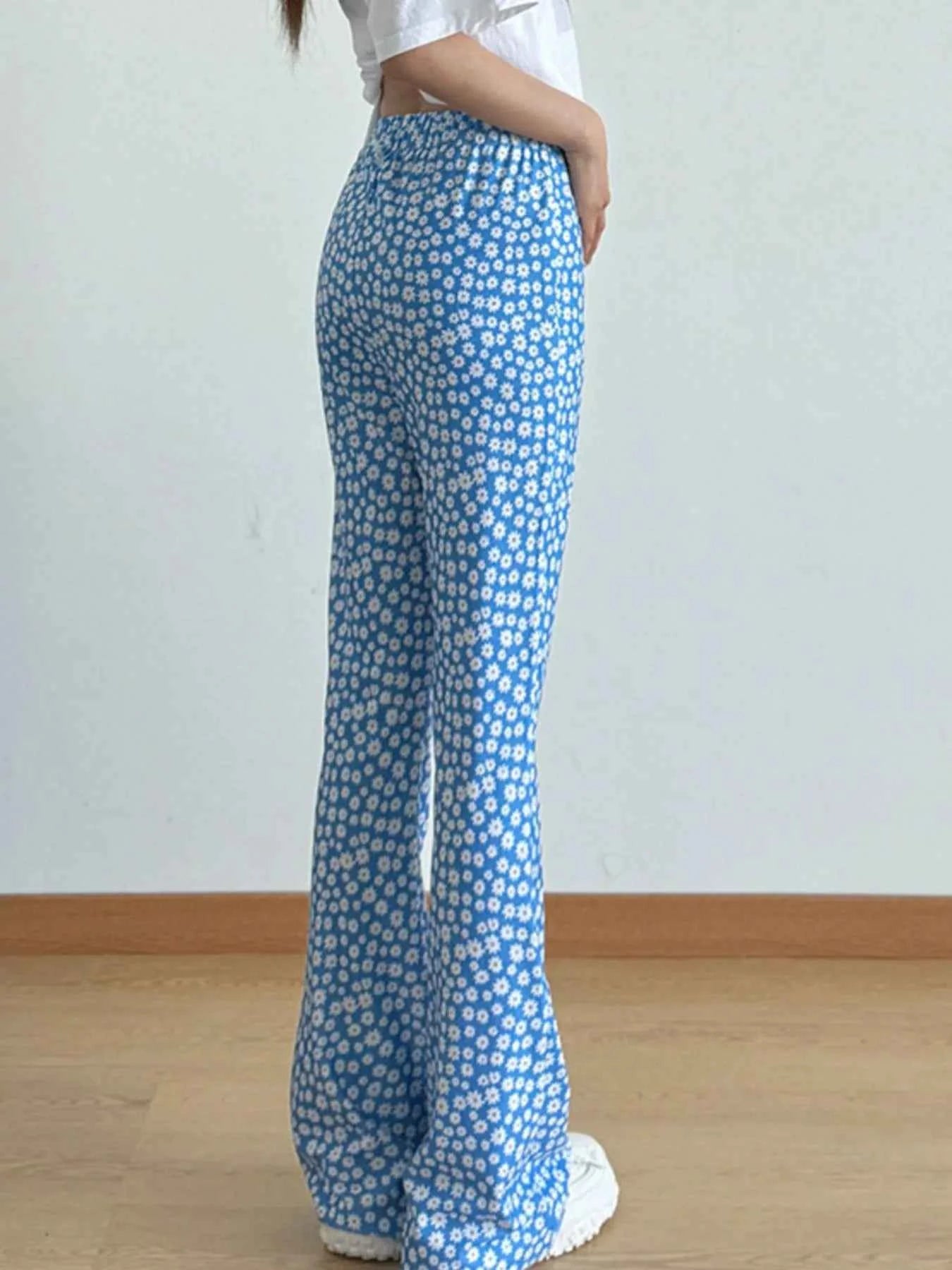 Floral Print Flare Leg Pants 170000dd-1836-4d5c-a8cc-85ae76f1dfbe-Max-Origin