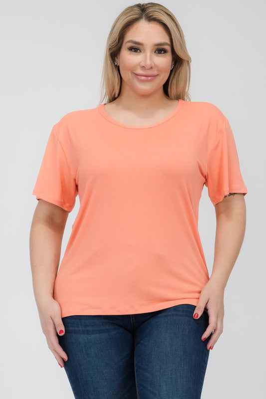 Plus Size Basic Short Sleeve T-shirt Flamingo 17069291_2bce7c7a-0420-4993-bc3c-823a77d28b53