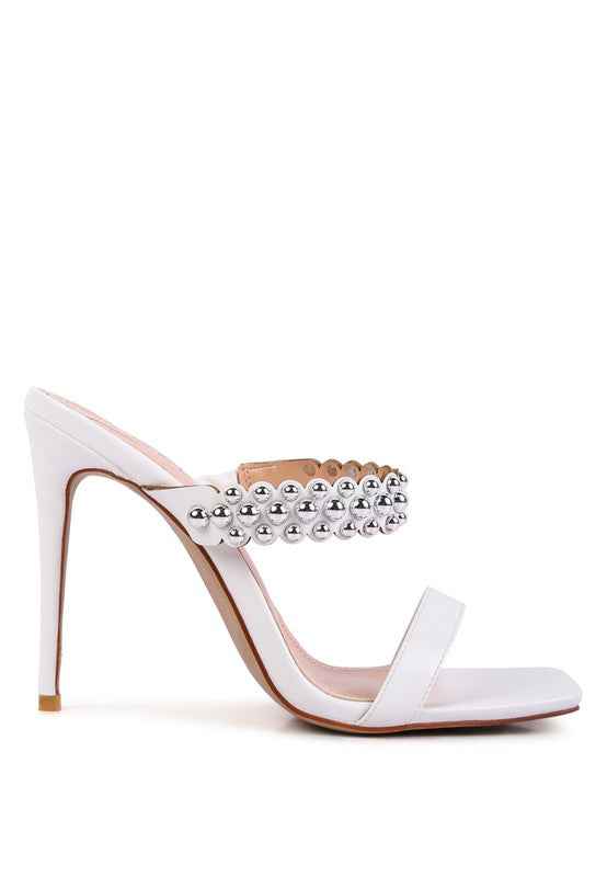 Bandy Stieletto Heel Metal Stud Sandals 17128253_0411f7e7-0ee4-4258-9743-68c381c0349e